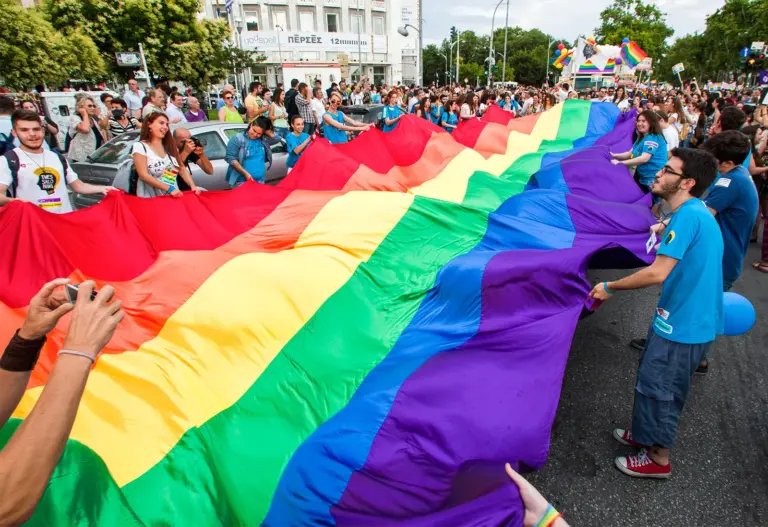 Participants-rainbow-flag-rights-symbol-LGBTQ-Thessaloniki