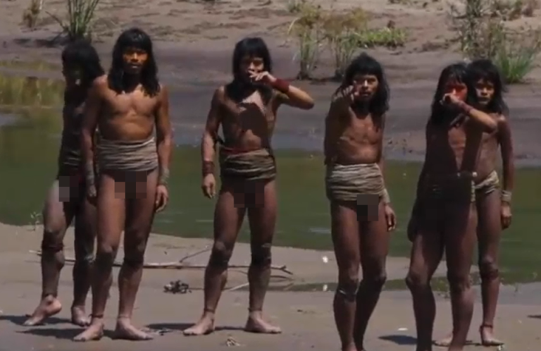 arrow-armed-tribesmen-give-unexpected-1051881255