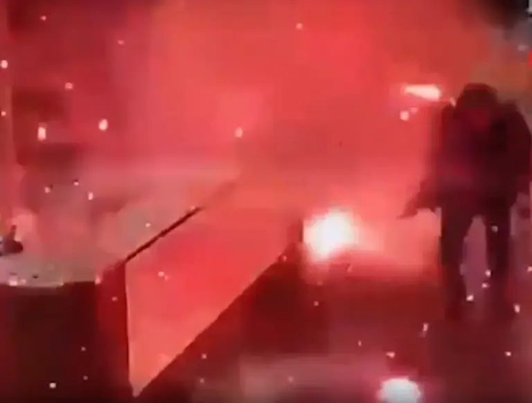 moment-delivery-parcel-explodes-huge-1051953606